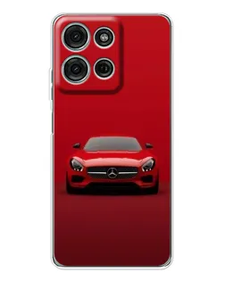 Чехол для Motorola MOTO G56 с картинкой «Красный Mercedes AMG»