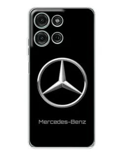 Чехол для Motorola MOTO G56 с картинкой «Mercedes Silver Logo»