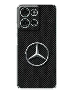 Чехол для Motorola MOTO G56 с картинкой «Карбоновый Mercedes стиль»