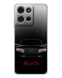 Чехол для Motorola MOTO G56 с картинкой «Audi — градиентный контур»