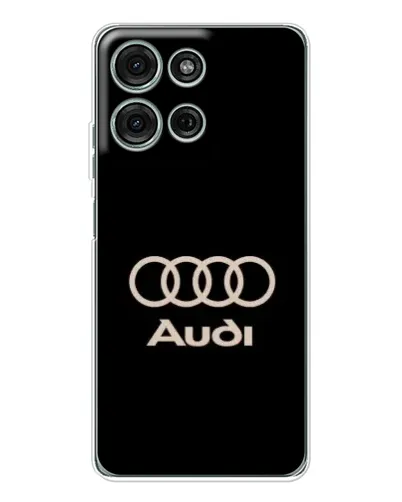 Чехол для Motorola MOTO G56 с картинкой «Audi — золотой логотип» Чехол для Motorola MOTO G56 с картинкой «Audi — золотой логотип»