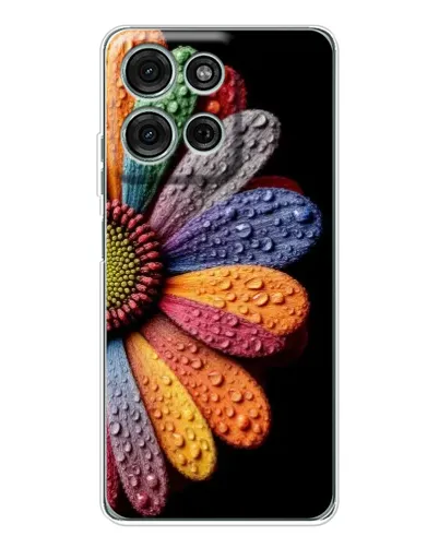 Чехол для Motorola MOTO G56 с картинкой «Радужный цветок»