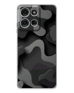 Чехол для Motorola MOTO G56 с картинкой «Темный абстрактный камуфляж»