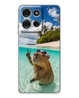 Чехол для Motorola MOTO G56 с картинкой «Капибара на море» Чехол для Motorola MOTO G56 с картинкой «Капибара на море»