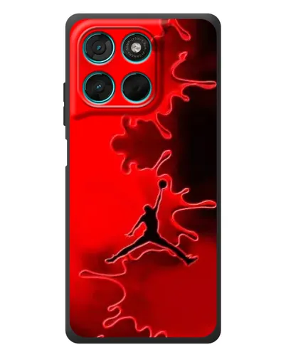 Чехол для Motorola Moto G57 Power с картинкой «Jordan Red Smoke» Чехол для Motorola Moto G57 Power с картинкой «Jordan Red Smoke»