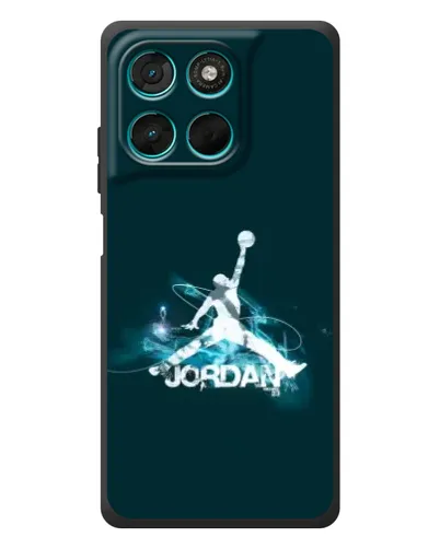 Чехол для Motorola Moto G57 Power с картинкой «Jordan Blue Fire» Чехол для Motorola Moto G57 Power с картинкой «Jordan Blue Fire»