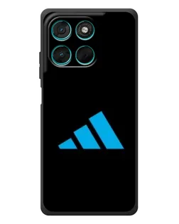 Чехол для Motorola Moto G57 Power с картинкой «Adidas Cyan Logo»