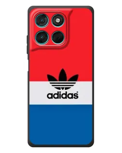 Чехол для Motorola Moto G57 Power с картинкой «Ретро блоки Adidas»