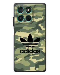 Чехол для Motorola Moto G57 Power с картинкой «Милитари стиль Adidas»