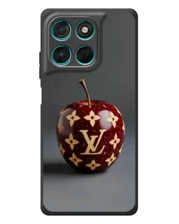 Чехол для Motorola Moto G57 Power с картинкой «Красное яблоко LV»