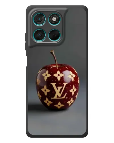 Чехол для Motorola Moto G57 Power с картинкой «Красное яблоко LV»