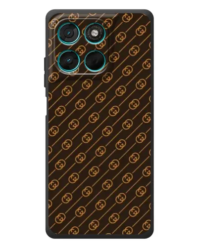 Чехол для Motorola Moto G57 Power с картинкой «Gucci — золотые диагонали» Чехол для Motorola Moto G57 Power с картинкой «Gucci — золотые диагонали»