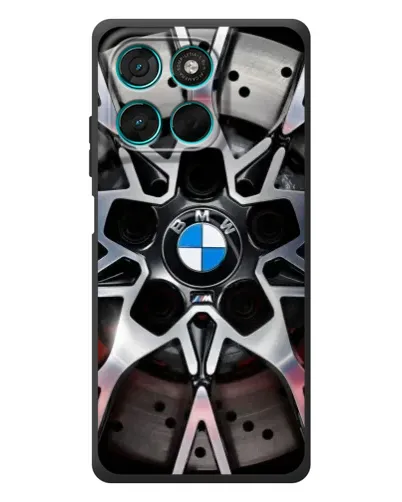 Чехол для Motorola Moto G57 Power с картинкой «BMW — деталь диска»