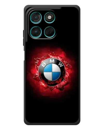 Чехол для Motorola Moto G57 Power с картинкой «Логотип BMW — вспышка»