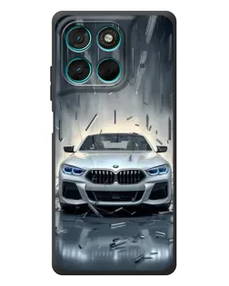 Чехол для Motorola Moto G57 Power с картинкой «BMW в свете фар» Чехол для Motorola Moto G57 Power с картинкой «BMW в свете фар»