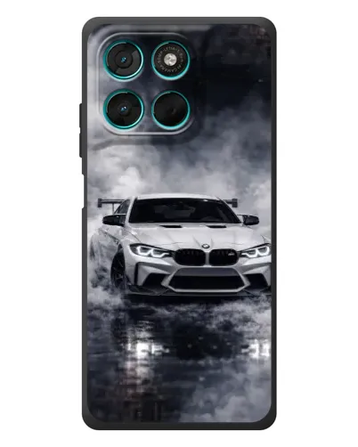 Чехол для Motorola Moto G57 Power с картинкой «BMW сквозь туман»