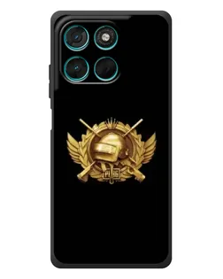 Чехол для Motorola Moto G57 Power с картинкой «PUBG — оранжевый градиент»