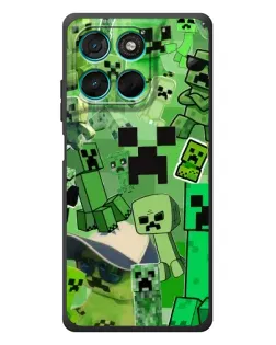 Чехол для Motorola Moto G57 Power с картинкой «Криперы Minecraft» Чехол для Motorola Moto G57 Power с картинкой «Криперы Minecraft»