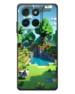 Чехол для Motorola Moto G57 Power с картинкой «Minecraft летний день» Чехол для Motorola Moto G57 Power с картинкой «Minecraft летний день»