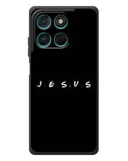 Чехол для Motorola Moto G57 Power с картинкой «Точки веры J.E.S.U.S.»