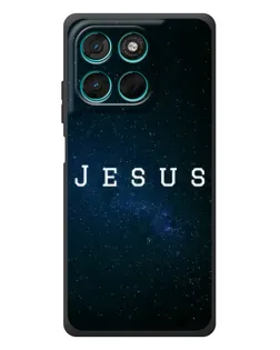 Чехол для Motorola Moto G57 Power с картинкой «Звездное небо Jesus»