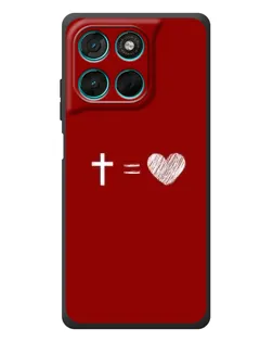 Чехол для Motorola Moto G57 Power с картинкой «Уравнение любви»