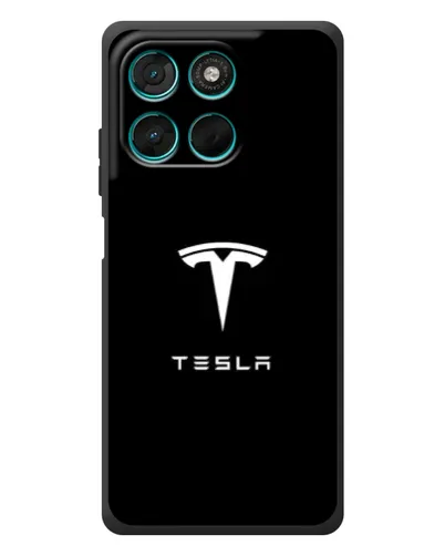 Чехол для Motorola Moto G57 Power с картинкой «Tesla White Logo» Чехол для Motorola Moto G57 Power с картинкой «Tesla White Logo»