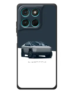 Чехол для Motorola Moto G57 Power с картинкой «Серебристый Cybertruck Tesla» Чехол для Motorola Moto G57 Power с картинкой «Серебристый Cybertruck Tesla»