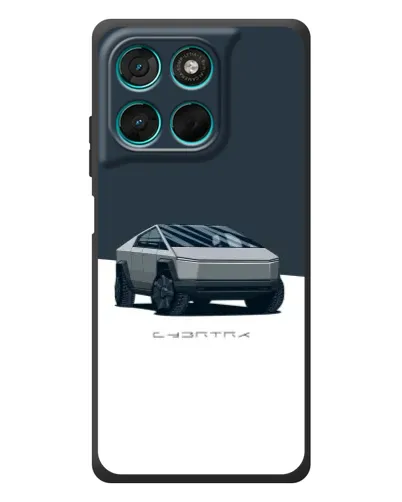 Чехол для Motorola Moto G57 Power с картинкой «Серебристый Cybertruck Tesla» Чехол для Motorola Moto G57 Power с картинкой «Серебристый Cybertruck Tesla»