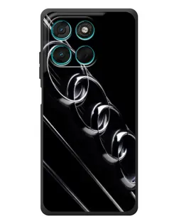 Чехол для Motorola Moto G57 Power с картинкой «Audi — абстрактные кольца»
