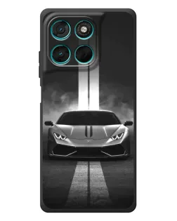 Чехол для Motorola Moto G57 Power с картинкой «Lamborghini симметрия дорог» Чехол для Motorola Moto G57 Power с картинкой «Lamborghini симметрия дорог»