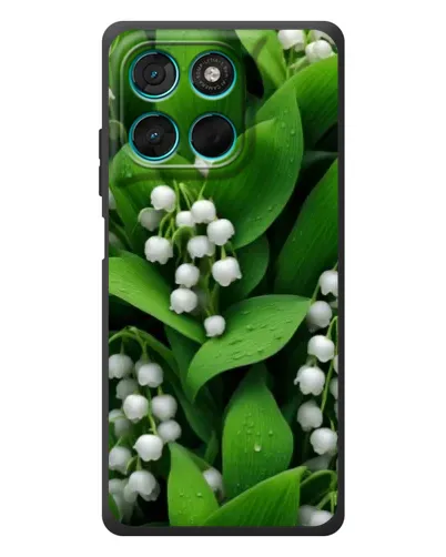 Чехол для Motorola Moto G57 Power с картинкой «Ландыши в зелени»