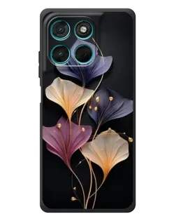 Чехол для Motorola Moto G57 Power с картинкой «Лиловые цветы грации»