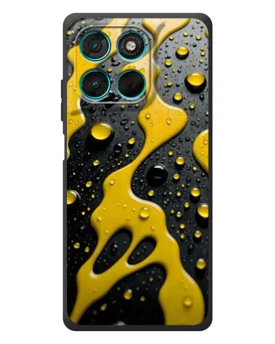 Чехол для Motorola Moto G57 Power с картинкой «Жидкое желтое золото» Чехол для Motorola Moto G57 Power с картинкой «Жидкое желтое золото»