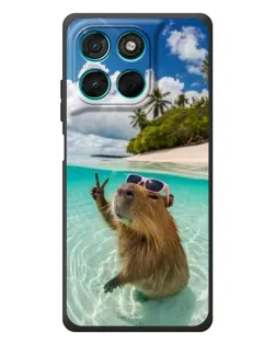 Чехол для Motorola Moto G57 Power с картинкой «Капибара на море» Чехол для Motorola Moto G57 Power с картинкой «Капибара на море»