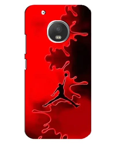 Чехол для Motorola MOTO G5s с картинкой «Jordan Red Smoke»
