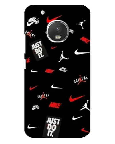 Чехол для Motorola MOTO G5s с картинкой «Nike Mix Pattern»