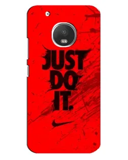 Чехол для Motorola MOTO G5s с картинкой «Nike Just Do It»