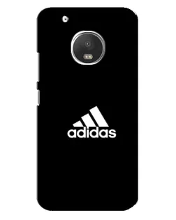 Чехол для Motorola MOTO G5s с картинкой «Черная классика Adidas»