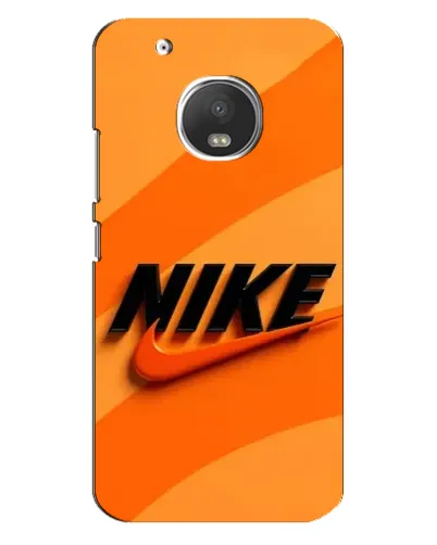 Чехол для Motorola MOTO G5s с картинкой «Оранжевый драйв Nike»
