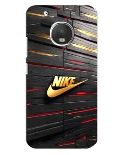 Чехол для Motorola MOTO G5s с картинкой «Золотой Nike на металле» Чехол для Motorola MOTO G5s с картинкой «Золотой Nike на металле»