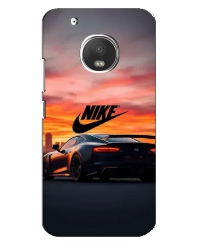 Чехол для Motorola MOTO G5s с картинкой «Nike и суперкар»