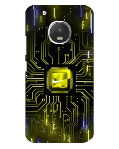 Чехол для Motorola MOTO G5s с картинкой «Nike — золотая искра»