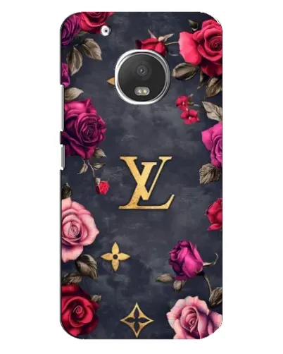Чехол для Motorola MOTO G5s с картинкой «Цветочный Louis Vuitton»
