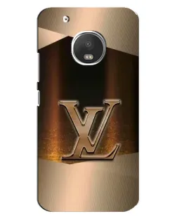 Чехол для Motorola MOTO G5s с картинкой «LV — золотое сияние»