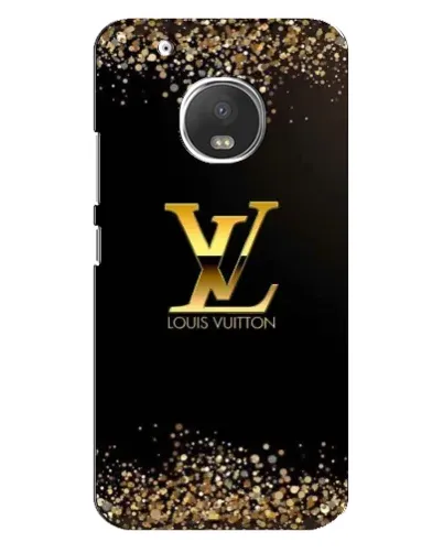 Чехол для Motorola MOTO G5s с картинкой «LV — золотые искры»