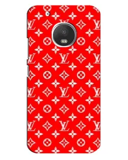 Чехол для Motorola MOTO G5s с картинкой «Яркий паттерн LV»