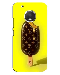 Чехол для Motorola MOTO G5s с картинкой «Мороженое от LV»