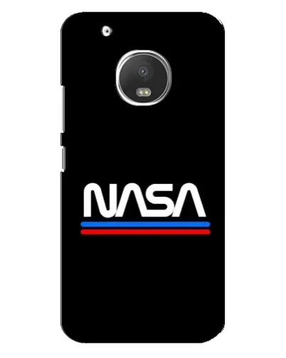 Чехол для Motorola MOTO G5s с картинкой «NASA — классика Red Blue»