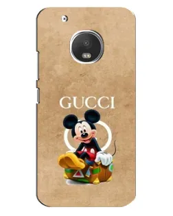 Чехол для Motorola MOTO G5s с картинкой «Микки Маус Gucci — крафт»